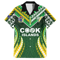Custom Cook Islands Rugby Hawaiian Shirt Unique Style Green Version LT05 Green - Polynesian Pride