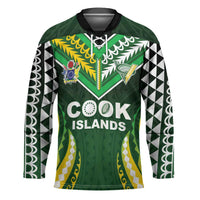 Custom Cook Islands Rugby Hockey Jersey Unique Style Green Version - Polynesian Pride