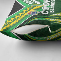Cook Islands Rugby Pillow Cover Unique Style Green Version - Polynesian Pride