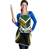 Cook Islands Rugby Apron Unique Style Black Version - Polynesian Pride