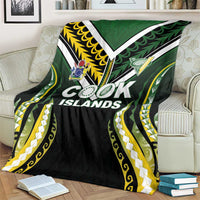 Cook Islands Rugby Blanket Unique Style Black Version - Polynesian Pride