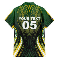 Custom Cook Islands Rugby Family Matching Long Sleeve Bodycon Dress and Hawaiian Shirt Unique Style Black Version - Polynesian Pride