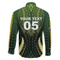 Custom Cook Islands Rugby Family Matching Short Sleeve Bodycon Dress and Hawaiian Shirt Unique Style Black Version - Polynesian Pride