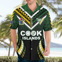 Custom Cook Islands Rugby Hawaiian Shirt Unique Style Black Version LT05 - Polynesian Pride