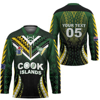 Custom Cook Islands Rugby Hockey Jersey Unique Style Black Version LT05 - Polynesian Pride