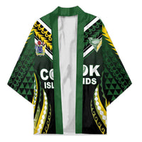 Custom Cook Islands Rugby Kimono Unique Style Black Version - Polynesian Pride