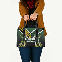 Cook Islands Rugby Leather Bag Unique Style Black Version - Polynesian Pride