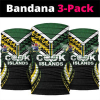 Cook Islands Rugby Neck Gaiter Unique Style Black Version - Polynesian Pride
