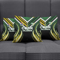 Cook Islands Rugby Pillow Cover Unique Style Black Version - Polynesian Pride