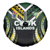 Cook Islands Rugby Spare Tire Cover Unique Style Black Version - Polynesian Pride