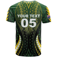Custom Cook Islands Rugby T Shirt Unique Style Black Version - Polynesian Pride