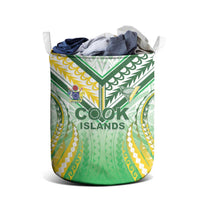 Cook Islands Rugby Laundry Basket Unique Style White Version - Polynesian Pride