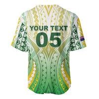 Custom Cook Islands Rugby Baseball Jersey Unique Style White Version LT05 - Polynesian Pride