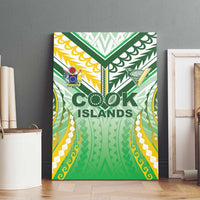 Cook Islands Rugby Canvas Wall Art Unique Style White Version - Polynesian Pride