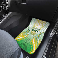 Custom Cook Islands Rugby Car Mats Unique Style White Version LT05 - Polynesian Pride
