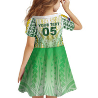 Custom Cook Islands Rugby Family Matching Off Shoulder Short Dress and Hawaiian Shirt Unique Style White Version LT05 - Polynesian Pride