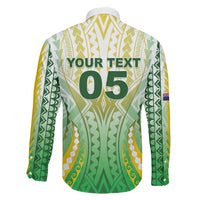 Custom Cook Islands Rugby Family Matching Off Shoulder Short Dress and Hawaiian Shirt Unique Style White Version LT05 - Polynesian Pride