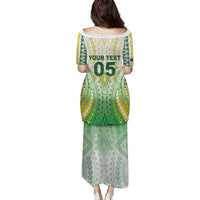 Custom Cook Islands Rugby Family Matching Puletasi and Hawaiian Shirt Unique Style White Version - Polynesian Pride