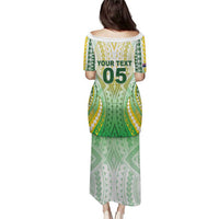 Custom Cook Islands Rugby Family Matching Puletasi and Hawaiian Shirt Unique Style White Version LT05 - Polynesian Pride