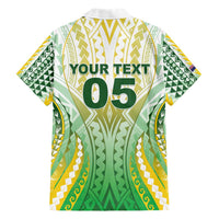 Custom Cook Islands Rugby Family Matching Short Sleeve Bodycon Dress and Hawaiian Shirt Unique Style White Version - Polynesian Pride