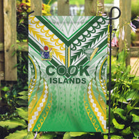 Cook Islands Rugby Garden Flag Unique Style White Version - Polynesian Pride