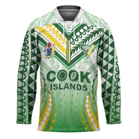 Custom Cook Islands Rugby Hockey Jersey Unique Style White Version - Polynesian Pride