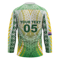Custom Cook Islands Rugby Hockey Jersey Unique Style White Version LT05 - Polynesian Pride