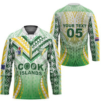 Custom Cook Islands Rugby Hockey Jersey Unique Style White Version LT05 - Polynesian Pride