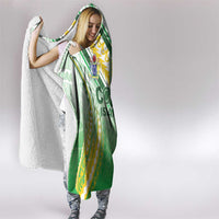 Cook Islands Rugby Hooded Blanket Unique Style White Version - Polynesian Pride