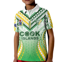Custom Cook Islands Rugby Kid Polo Shirt Unique Style White Version LT05 Kid White - Polynesian Pride