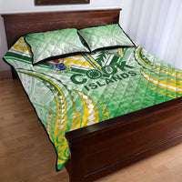 Cook Islands Rugby Quilt Bed Set Unique Style White Version - Polynesian Pride