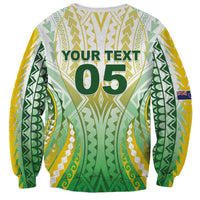 Custom Cook Islands Rugby Sweatshirt Unique Style White Version - Polynesian Pride
