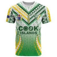 Custom Cook Islands Rugby T Shirt Unique Style White Version LT05 White - Polynesian Pride