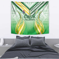 Cook Islands Rugby Tapestry Unique Style White Version - Polynesian Pride