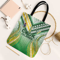 Cook Islands Rugby Tote Bag Unique Style White Version - Polynesian Pride