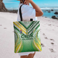 Cook Islands Rugby Tote Bag Unique Style White Version - Polynesian Pride