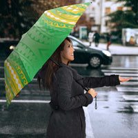 Cook Islands Rugby Umbrella Unique Style White Version LT05 - Polynesian Pride