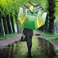Cook Islands Rugby Umbrella Unique Style White Version LT05 - Polynesian Pride