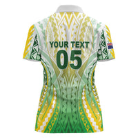 Custom Cook Islands Rugby Women Polo Shirt Unique Style White Version LT05 - Polynesian Pride