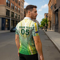 Custom Cook Islands Rugby Zipper Polo Shirt Unique Style White Version LT05 - Polynesian Pride
