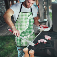 Green Hawaii Palaka Apron Hawaiian Honohono Lei LT05 - Polynesian Pride