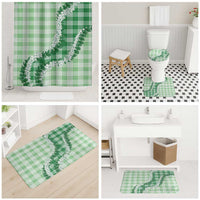 Green Hawaii Palaka Bathroom Set Hawaiian Honohono Lei LT05 - Polynesian Pride