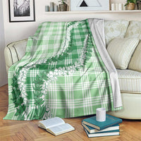 Green Hawaii Palaka Blanket Hawaiian Honohono Lei LT05 Green - Polynesian Pride