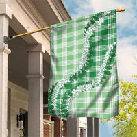 Green Hawaii Palaka Garden Flag Hawaiian Honohono Lei LT05 House Flag Green - Polynesian Pride