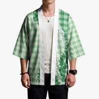 Green Hawaii Palaka Kimono Hawaiian Honohono Lei LT05 - Polynesian Pride
