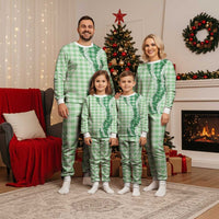 Green Hawaii Palaka Pajama Set Hawaiian Honohono Lei LT05 - Polynesian Pride