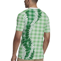 Green Hawaii Palaka Rugby Jersey Hawaiian Honohono Lei LT05 - Polynesian Pride
