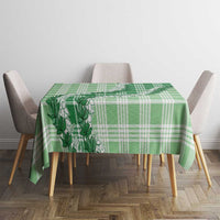 Green Hawaii Palaka Tablecloth Hawaiian Honohono Lei LT05 - Polynesian Pride