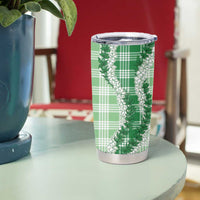 Green Hawaii Palaka Tumbler Cup Hawaiian Honohono Lei LT05 - Polynesian Pride