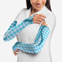Blue Hawaii Palaka Arm Sleeves Hawaiian Honohono Lei LT05 - Polynesian Pride